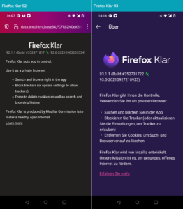 Firefox Klar 93