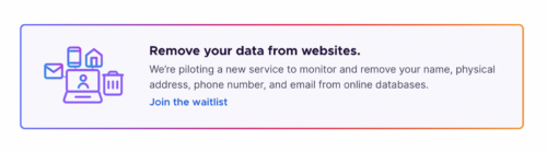 Firefox Monitor Daten-Entfernungs-Dienst Warteliste