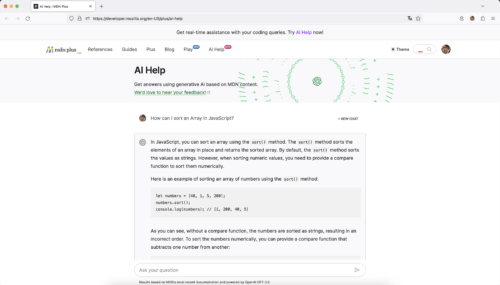 MDN AI Help