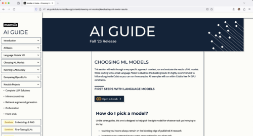 Mozilla AI Guide