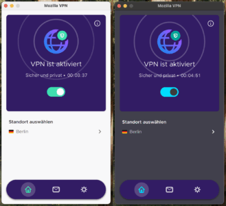 Mozilla VPN Dark Mode