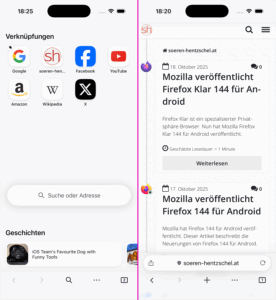 Firefox 144 für Apple iOS