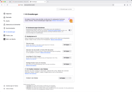 AI Kill Switch in Firefox 148