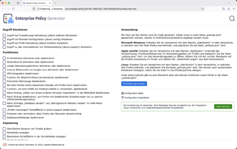 Enterprise Policy Generator 8.0