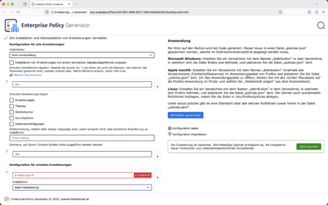 Enterprise Policy Generator 8.0
