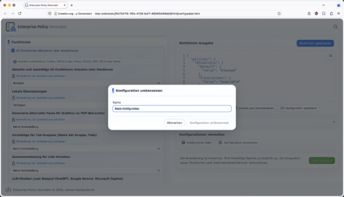 Enterprise Policy Generator 9.0
