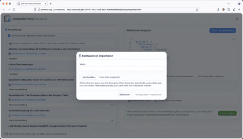 Enterprise Policy Generator 9.0