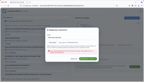 Enterprise Policy Generator 9.0