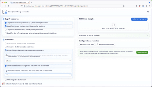 Enterprise Policy Generator 9.0