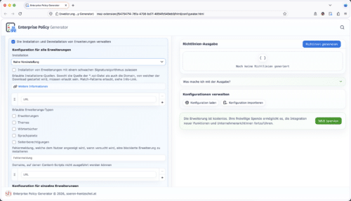 Enterprise Policy Generator 9.0