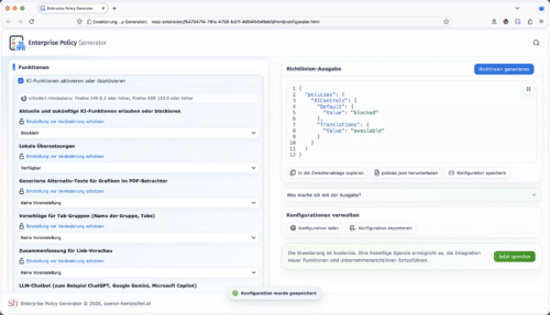 Enterprise Policy Generator 9.0