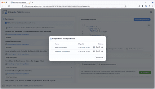 Enterprise Policy Generator 9.0