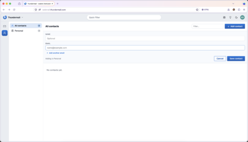 Thundermail Webmail