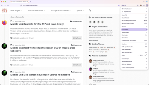 Firefox 157 ohne Proton-Design
