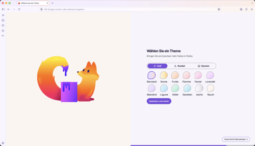 Firefox 157 „Nova”-Design